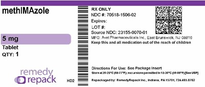 Methimazole 5mg 70518 1506 02